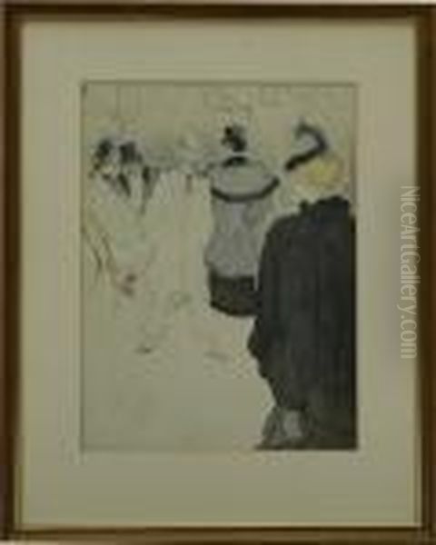 Moulin Rouge Oil Painting by Henri De Toulouse-Lautrec