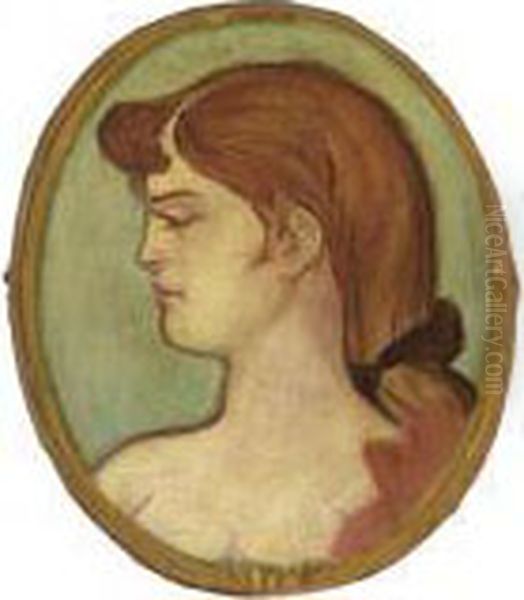 Portrait De Femme De La Maison De La Rue D'amboise Oil Painting by Henri De Toulouse-Lautrec