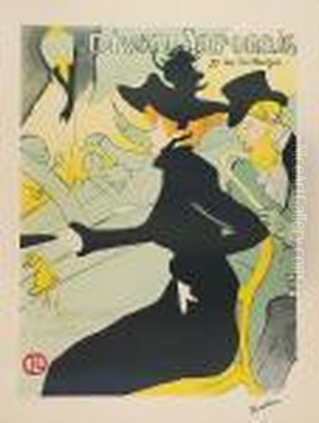 Divan Japonais Oil Painting by Henri De Toulouse-Lautrec