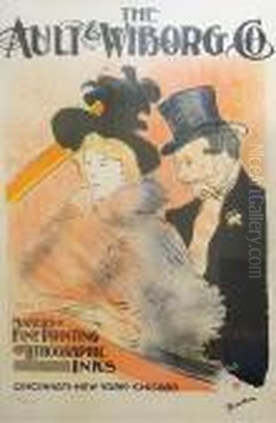 The Ault & Wiborg Co Oil Painting by Henri De Toulouse-Lautrec