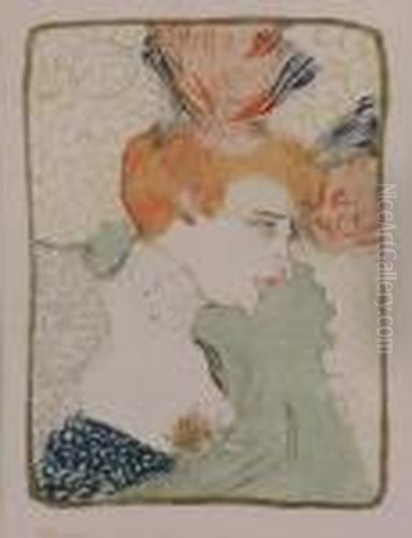 Mademoiselle Marcelle Lender Oil Painting by Henri De Toulouse-Lautrec