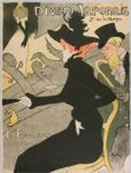 Divanjaponais Oil Painting by Henri De Toulouse-Lautrec