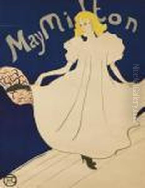 May Milton Oil Painting by Henri De Toulouse-Lautrec