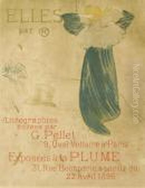 Affiche Pour Elles Oil Painting by Henri De Toulouse-Lautrec