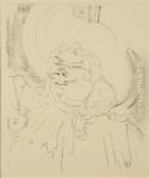 Coqquelin Aine Oil Painting by Henri De Toulouse-Lautrec