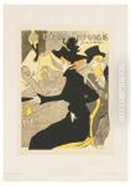 Divan Japonais Oil Painting by Henri De Toulouse-Lautrec