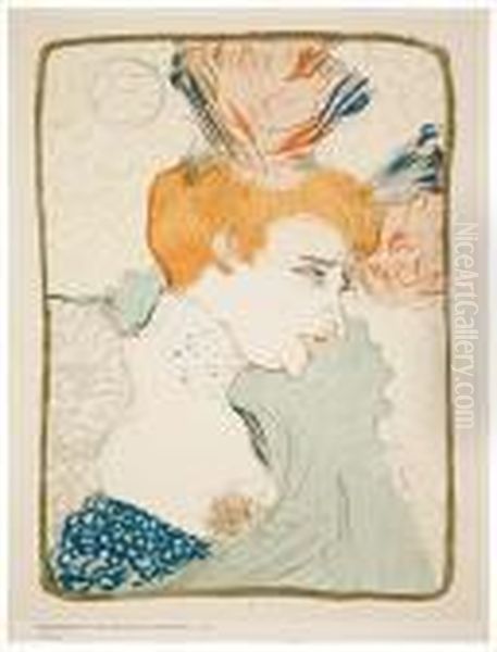 Mademoiselle Marcel Lender, En Buste Oil Painting by Henri De Toulouse-Lautrec