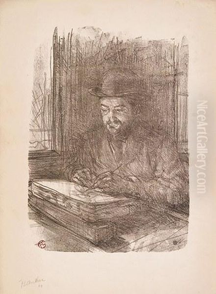 Le Bon Graveur, Adolphe Albert Oil Painting by Henri De Toulouse-Lautrec