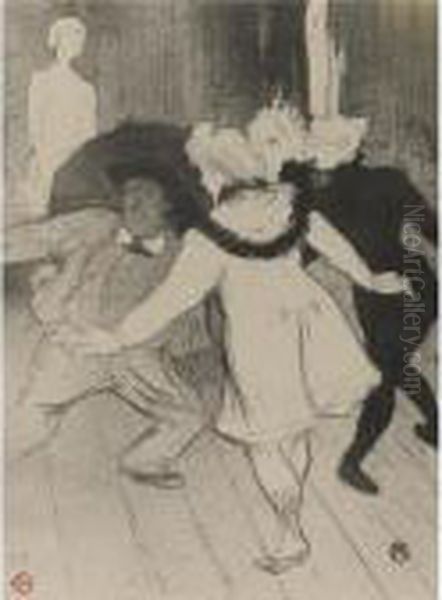 Folies Bergere, Les Pudeurs De Monsieur Prudhomme (d. 46; W. 36; A.51) Oil Painting by Henri De Toulouse-Lautrec