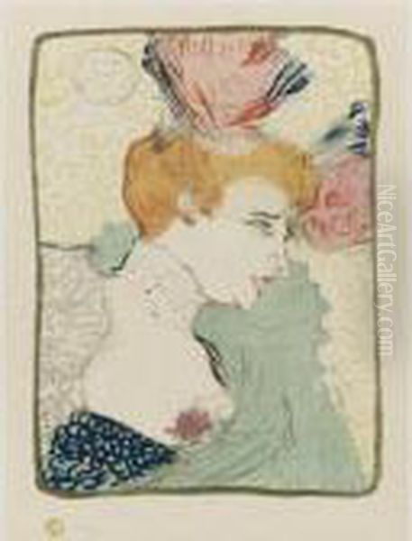 Mademoiselle Marcelle Lender, En Buste Oil Painting by Henri De Toulouse-Lautrec