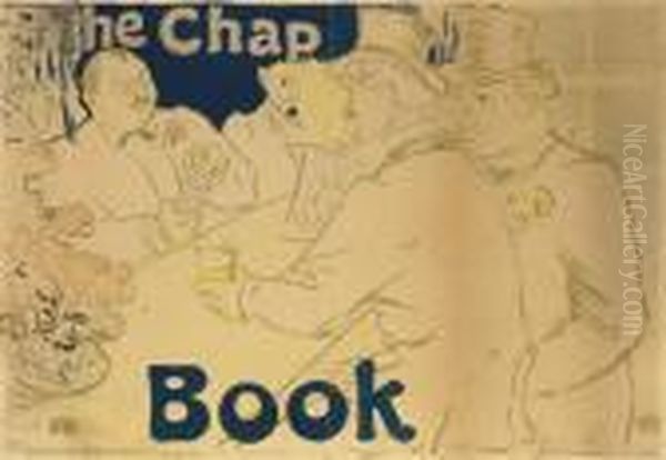 Irish And American Bar, Rue Royale -- The Chap Book Oil Painting by Henri De Toulouse-Lautrec