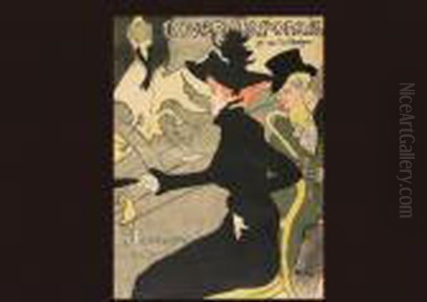 Divan Japonais Oil Painting by Henri De Toulouse-Lautrec