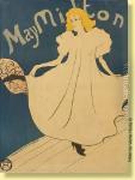 May Milton Oil Painting by Henri De Toulouse-Lautrec