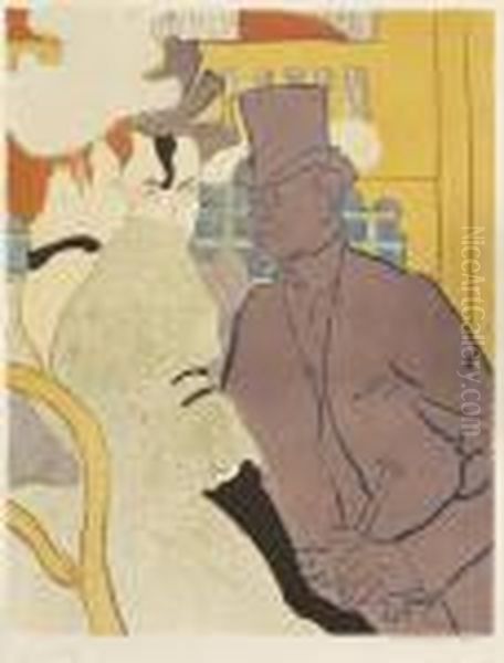 L'anglais Au Moulin Rouge Oil Painting by Henri De Toulouse-Lautrec