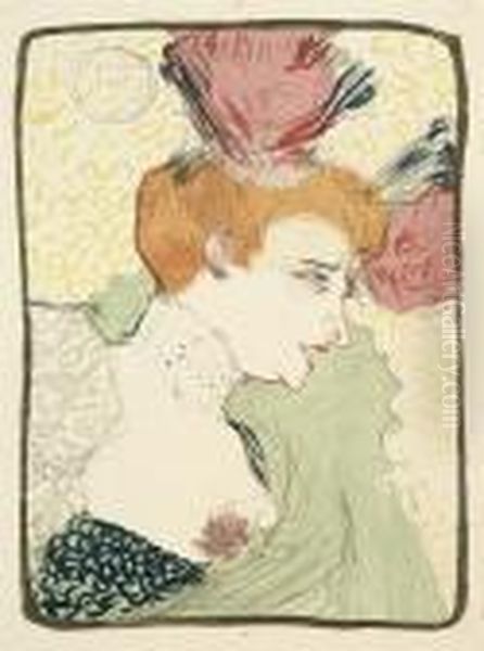 Mademoiselle Marcelle Lender, En Buste Oil Painting by Henri De Toulouse-Lautrec