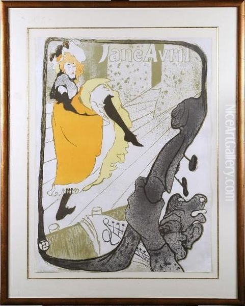 [jane Avril] Oil Painting by Henri De Toulouse-Lautrec