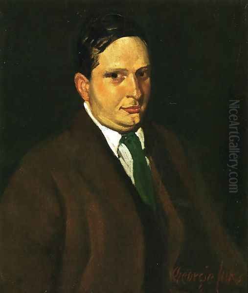 The Green Tie Oil Painting by George Luks