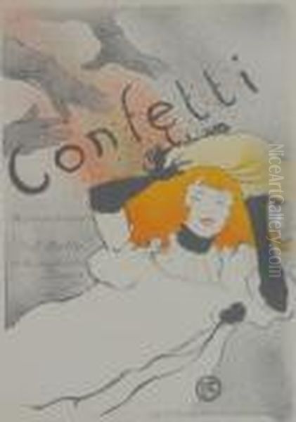 Confetti Oil Painting by Henri De Toulouse-Lautrec