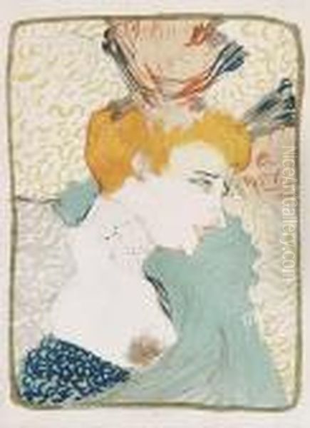 Mademoiselle Marcellelender, En Buste Oil Painting by Henri De Toulouse-Lautrec