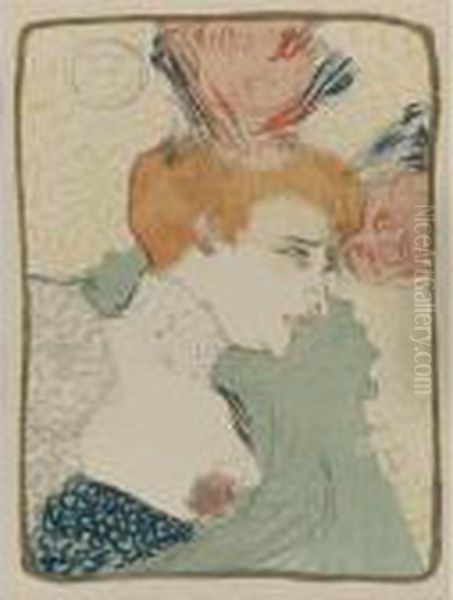 Mademoiselle Marcelle Lender, En Buste (delteil 102; Wittrock 99; Adriani 115) Oil Painting by Henri De Toulouse-Lautrec