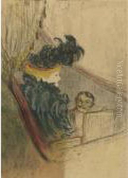 Idylle Princiere (d. 206; W. 179; Adr. 204) Oil Painting by Henri De Toulouse-Lautrec