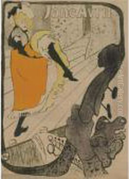 Jane Avril (d. 345; W. P6; Adr. 11) Oil Painting by Henri De Toulouse-Lautrec