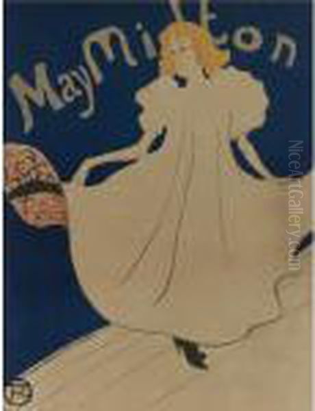 May Milton (d. 356; W. P17; Adr. 138) Oil Painting by Henri De Toulouse-Lautrec