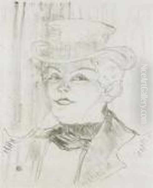 Madame Rejane Oil Painting by Henri De Toulouse-Lautrec