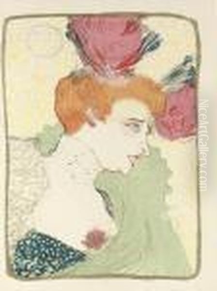 Mademoiselle Marcelle Lender (d. 102; Adr. 115; W. 99) Oil Painting by Henri De Toulouse-Lautrec