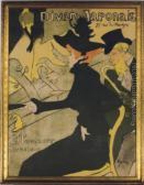 Divan Japonais (d. 341; W. P11; Adr. 8) Oil Painting by Henri De Toulouse-Lautrec