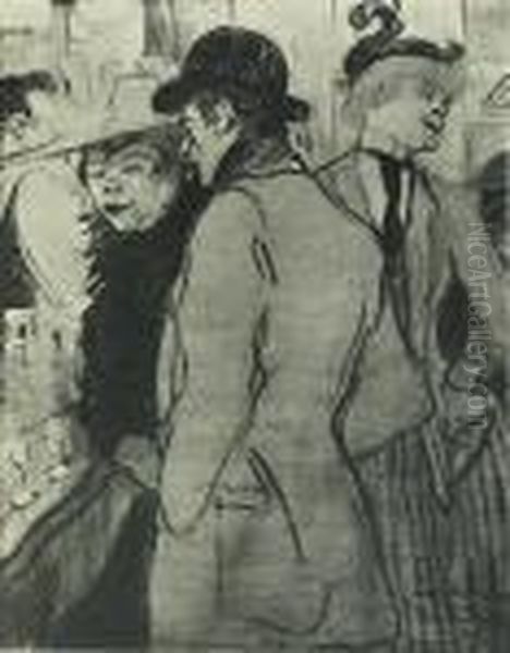 Dortu, M.g. Oil Painting by Henri De Toulouse-Lautrec