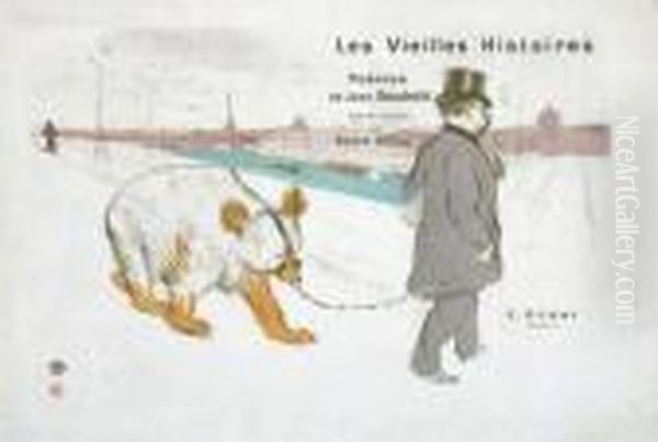 Les Vielles Histoires Oil Painting by Henri De Toulouse-Lautrec