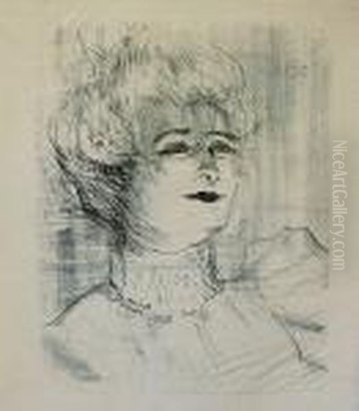 Marie-louise Marsy Oil Painting by Henri De Toulouse-Lautrec