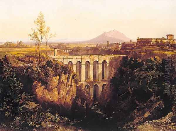 Civita Castellana 1844 Oil Painting by Edward Lear