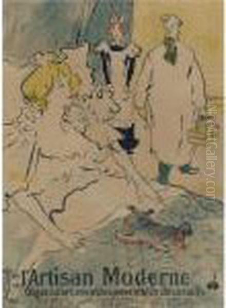 L'artisan Moderne (d. 350; W. P24; Adr. 59) Oil Painting by Henri De Toulouse-Lautrec