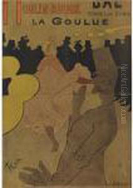 Moulin Rouge, La Goulue (d. 339; W. P 1, Adr. 1) Oil Painting by Henri De Toulouse-Lautrec