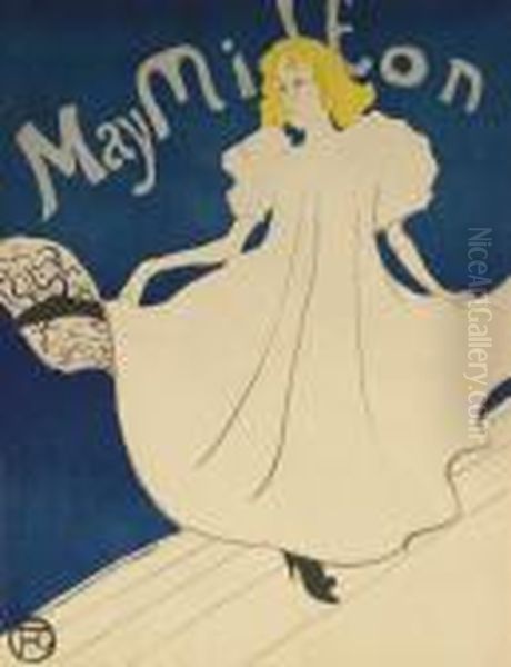 May Milton (d. 356; W. P17; Adr. 134) Oil Painting by Henri De Toulouse-Lautrec