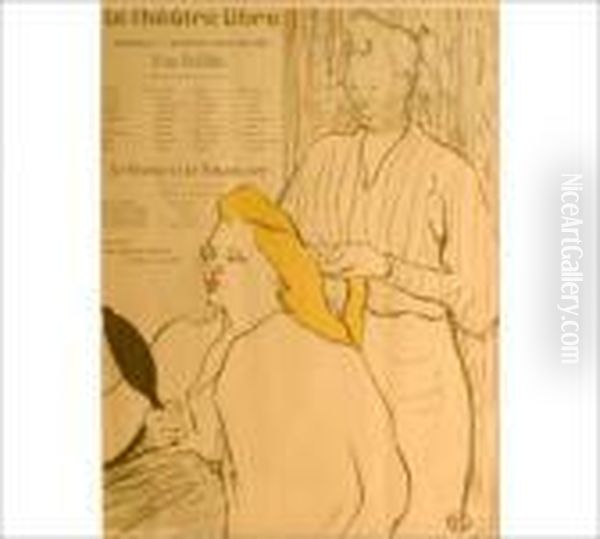 Untitled Oil Painting by Henri De Toulouse-Lautrec