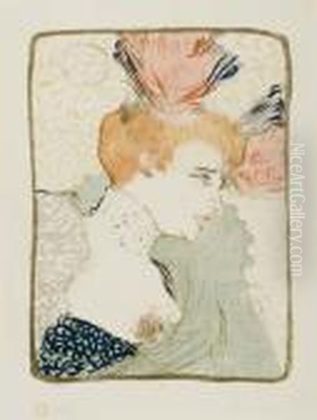 Mademoiselle Marcelle Lender, En Buste Oil Painting by Henri De Toulouse-Lautrec