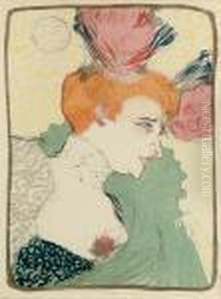 Mademoiselle Marcelle Lender, En Buste Oil Painting by Henri De Toulouse-Lautrec