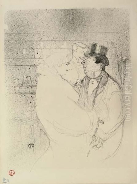 Ida Heath Au Bar Oil Painting by Henri De Toulouse-Lautrec