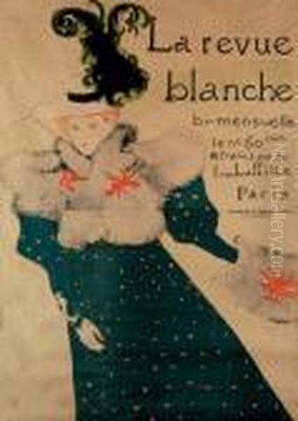 La Revue Blanche (adr. 130; W. P16) Oil Painting by Henri De Toulouse-Lautrec