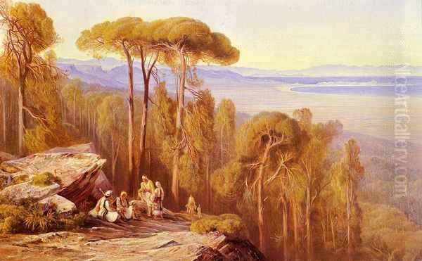 Marathon Oil Painting by Edward Lear