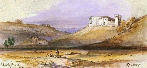 Crescenza Oil Painting by Edward Lear