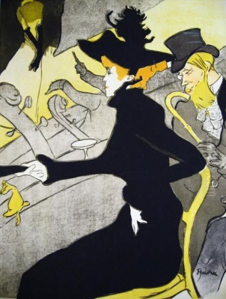 Jane Avril Oil Painting by Henri De Toulouse-Lautrec