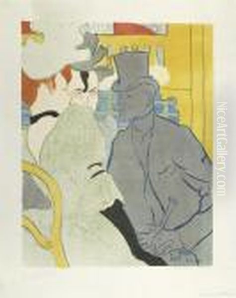 L' Anglais Au Moulin Rouge. Oil Painting by Henri De Toulouse-Lautrec