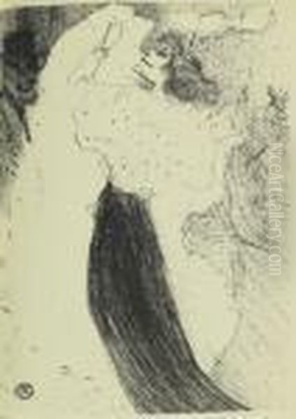 Exposition De La <depeche> De 
Toulouse. Catalogue Illustre De 17 Lithographies Originales Oil Painting by Henri De Toulouse-Lautrec