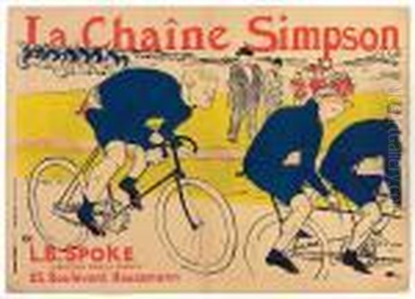 La Chaine Simpson. - Plakat Oil Painting by Henri De Toulouse-Lautrec