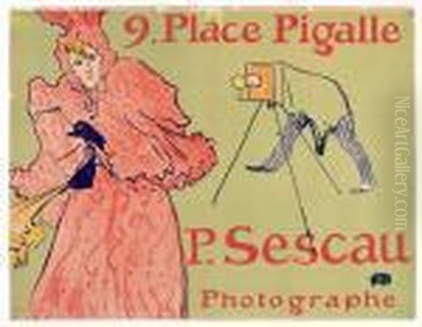 Le Photographesescau. - Plakat Oil Painting by Henri De Toulouse-Lautrec