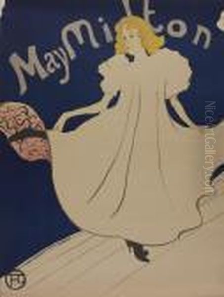 May Milton,plakat Oil Painting by Henri De Toulouse-Lautrec